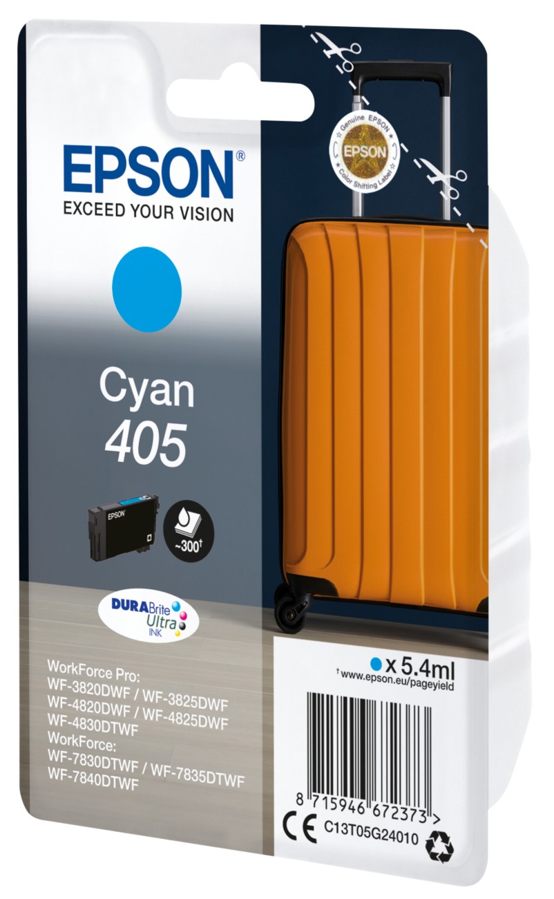 Epson 405 Original Tintenpatrone C13T05G240 Cyan