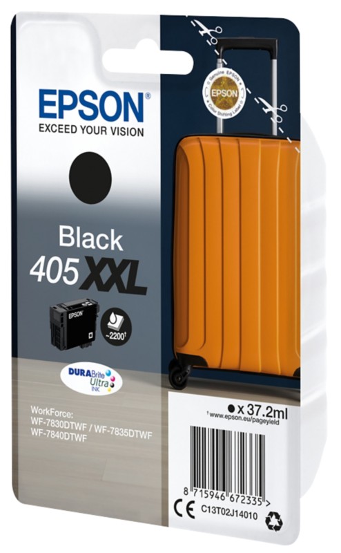 Thumbnail - Epson 405XXL Original Tintenpatrone C13T02J140 Schwarz