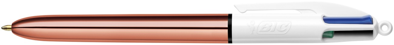 Bic 4 Colours Shine Retractable Ballpoint Pen Multicolour 0.4 Mm Medium Ballpoint Refillable