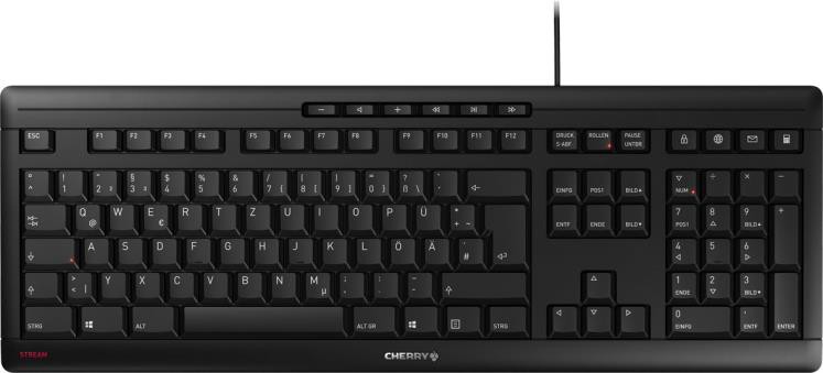 Cherry Stream Keyboard Wired Qwerty Black Jk-8500
