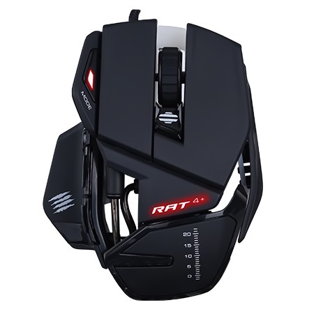 MAD CATZ R.A.T. 4+ Optische USB Kabelgebundene Maus für Rechtshänder Schwarz