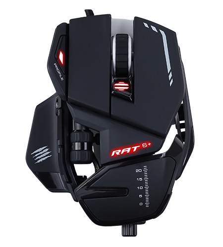 MAD CATZ R.A.T. 6+ Optische USB Kabelgebundene Maus für Rechtshänder Schwarz