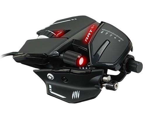 MAD CATZ R.A.T. 8 + Optische USB Kabelgebundene Maus für Rechtshänder Schwarz
