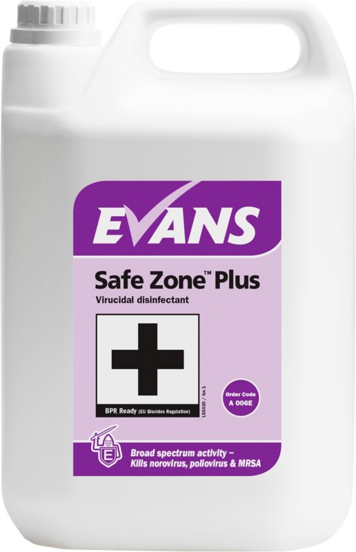 Evans Vanodine Safe Zone Plus Disinfectant 5 L