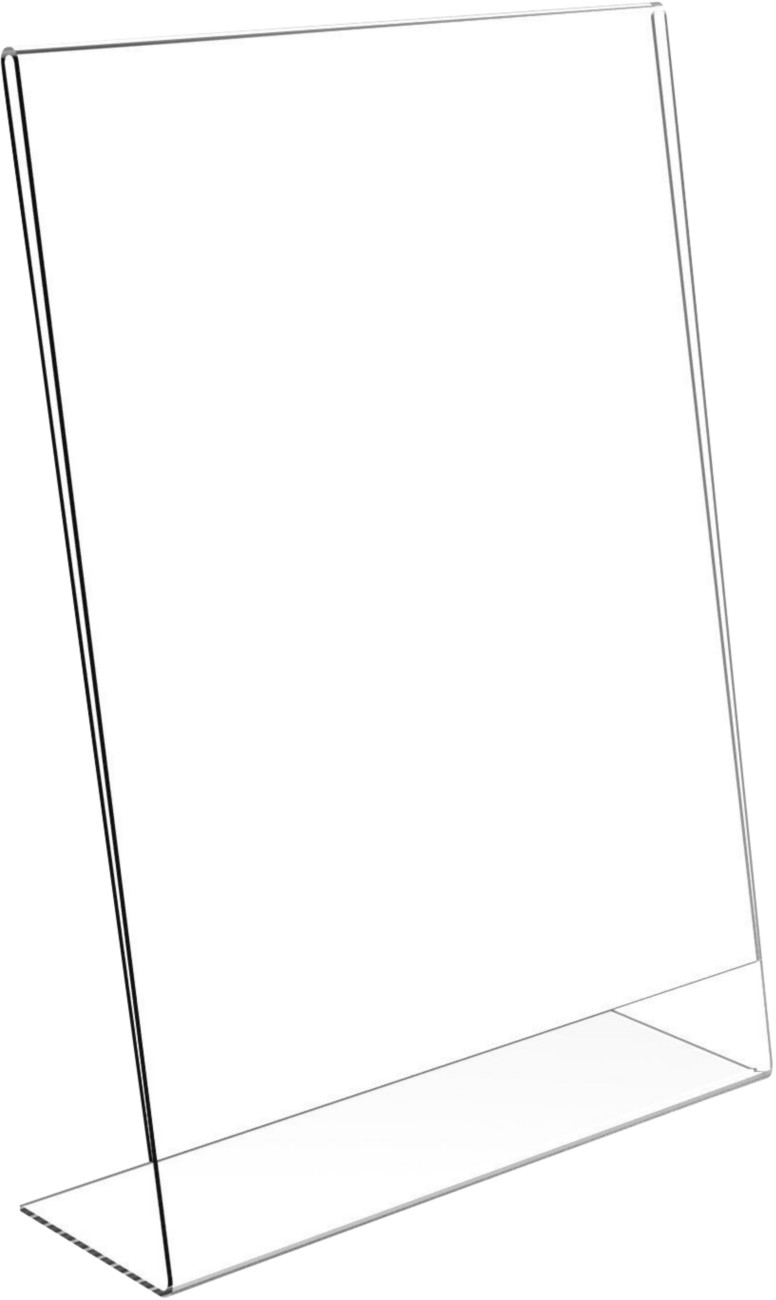 Seco A5 Sign Holder Transparent Ssha5p 14.8 (W) X 3.5 (D) X 21 (H) Cm 2Pack Of 5