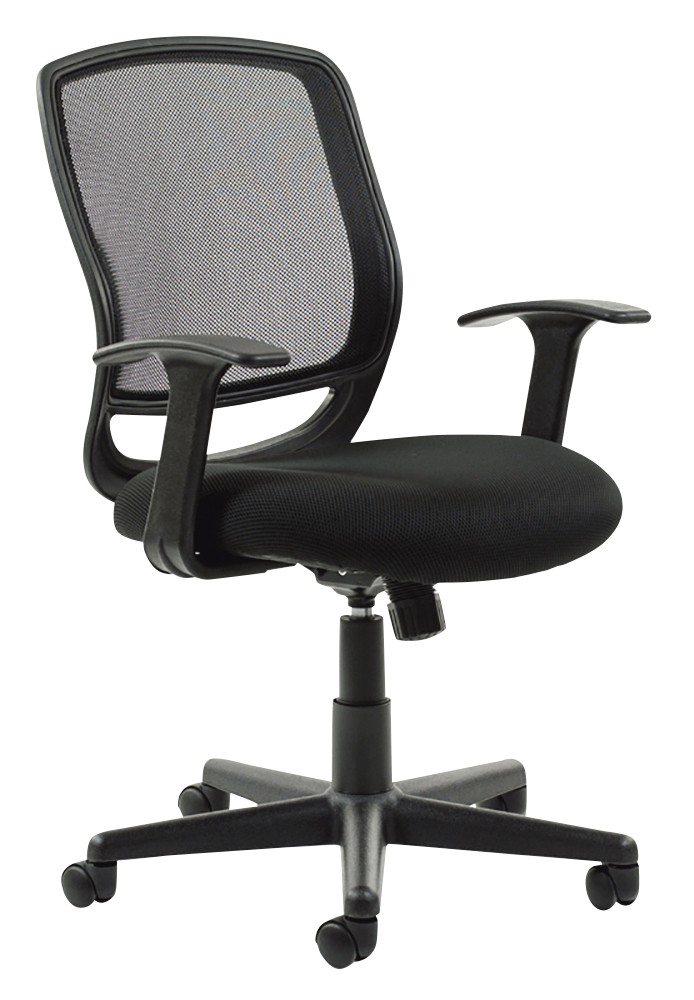 Dynamic Black Basic Tilt Task Operator Chair Fixed Armrest Mave Mesh Back Medium