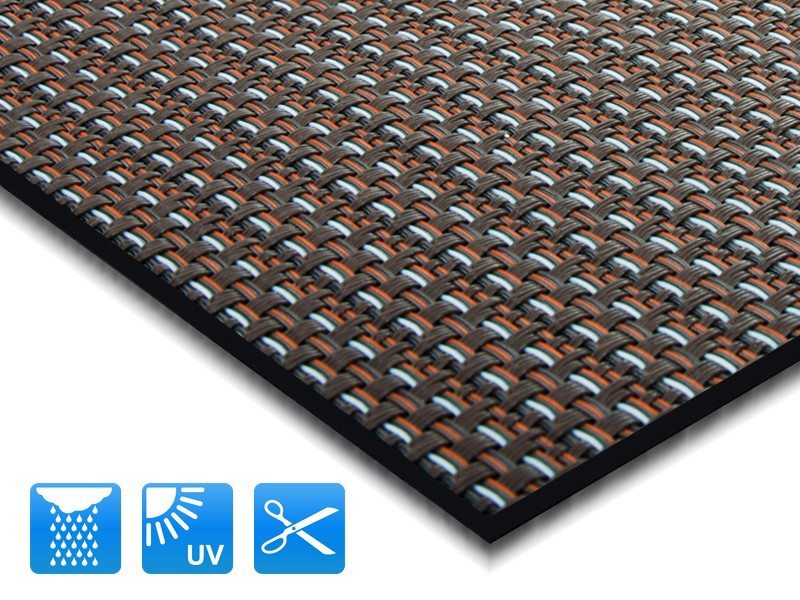 Outdoor-Teppich Casa Pura Modena Braun Vinyl, Polyester 600 x 1000 mm