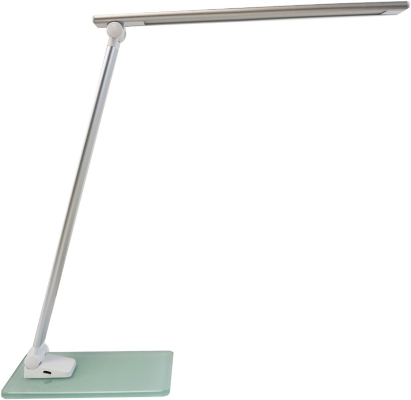 Unilux Popy Freistehend Tischleuchte LED Silber, Weiß USB 300 x 120 x 350 mm