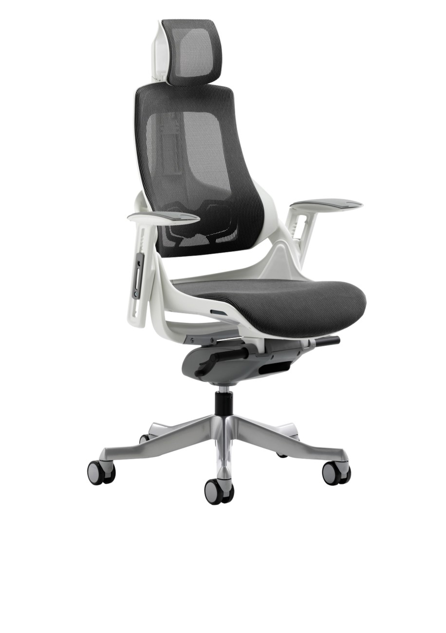 Dynamic Zure Executive Chair Synchro Tilt Mesh Fabric Height-Adjustable Armrest Grey 135 Kg Zure 690 X 700 X 1,225 Mm