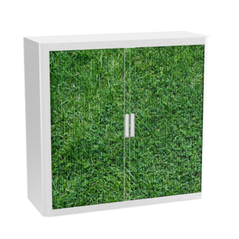 Paperflow Rollladenschrank PP (Polypropylen) 2 Fachböden abschließbar 1.100 x 415 x 1.040 mm