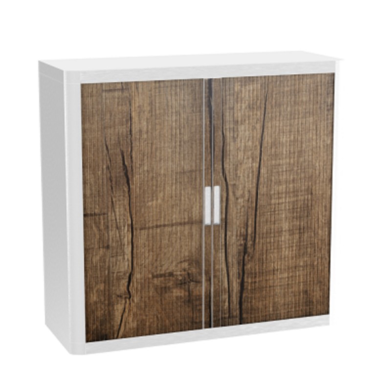 Armoire basse Paperflow EasyOffice avec 2 étagères