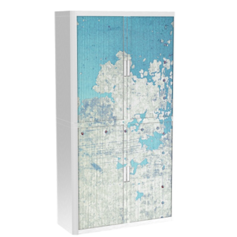 Armoire basse Paperflow EasyOffice avec 4 étagères
