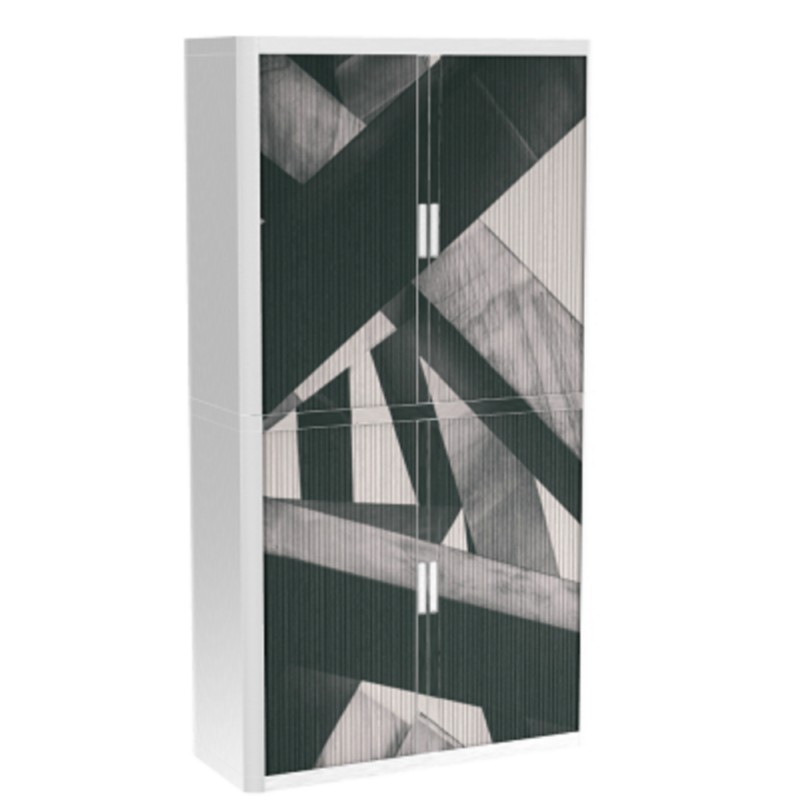 Armoire basse Paperflow EasyOffice avec 4 étagères