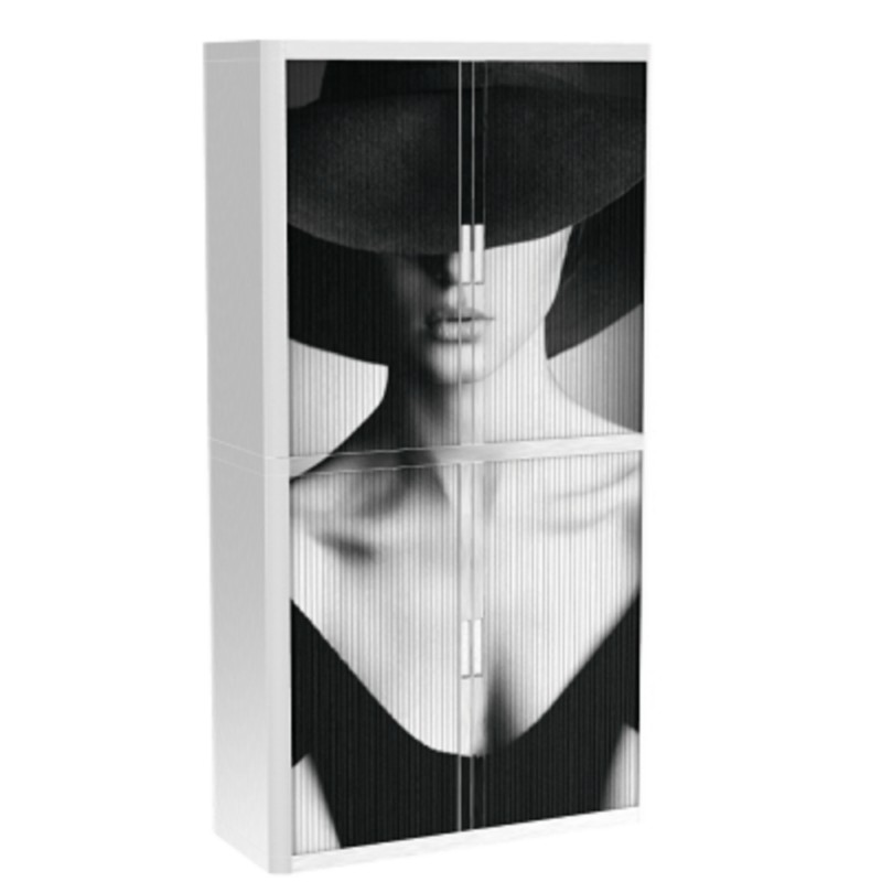 Armoire basse Paperflow EasyOffice avec 4 étagères