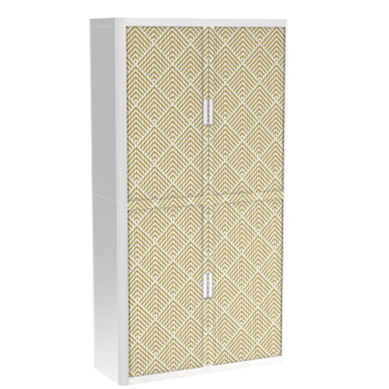 PAPERFLOW easyOffice 2M Rollladenschrank 2040x1100x415mm PERSO ART DECO - AUFGEHENDE SONNE