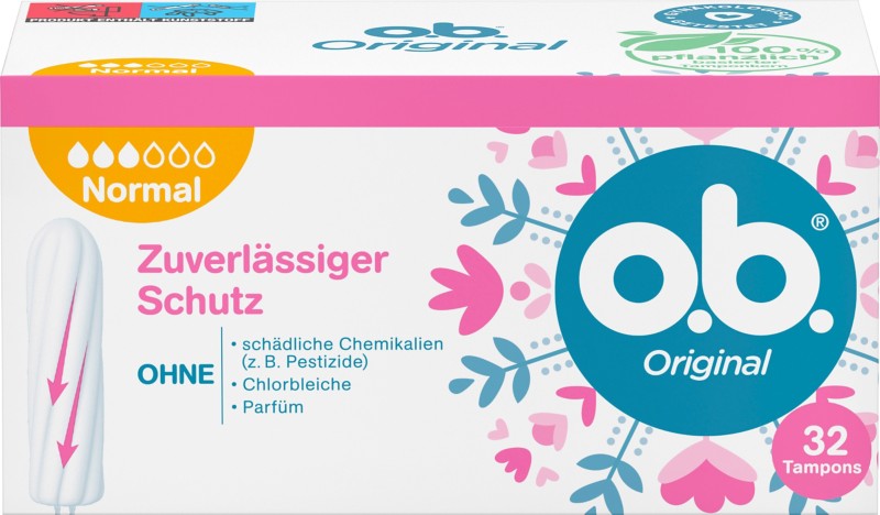 o.b. Original Normal Tampons 32 Stück 1096802