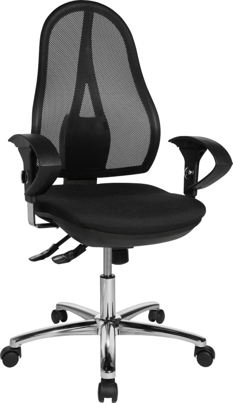 Topstar Office Chair Open Point Deluxe Fabric, Mesh Black 600 x 480 x 430-510 mm