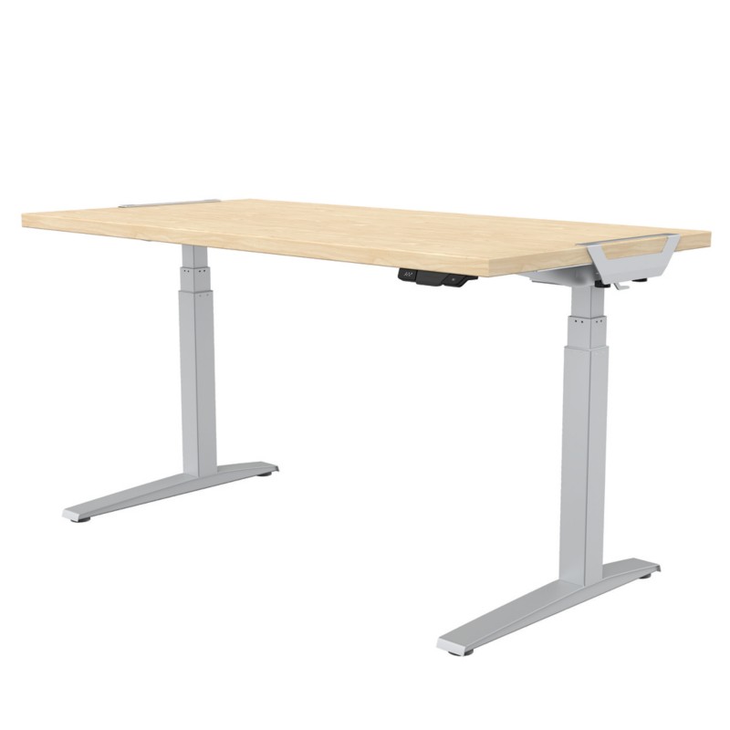 Fellowes Levado Elektrisch Höhenverstellbar Sitz-Stehschreibtisch Rechteckig Ahorn T-Fuß 1.829 (B) x 698 (T) x 1.257 (H)...
