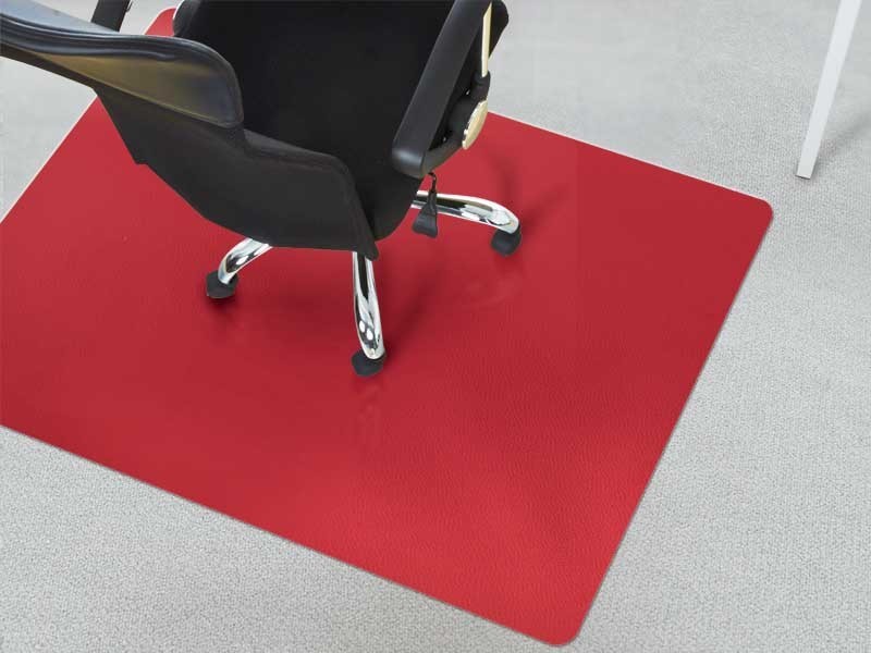 Bürostuhlunterlage Floordirekt Pro Teppich Rot Polypropylen 1200 x 1500 mm