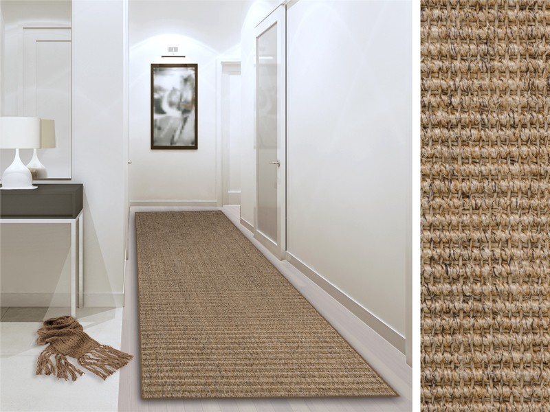 Sisal-Teppich Floordirekt STEP Sylt Beige Sisal 660 x 1000 mm