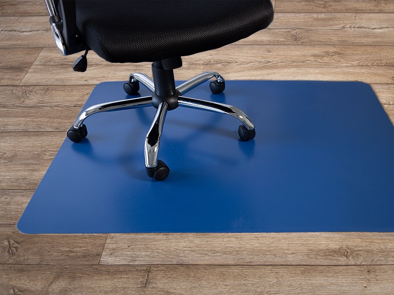 FLOORDIREKT PRO Bodenschutzmatte PP (Polypropylen) Hartböden Dunkelblau 114 x 150 cm