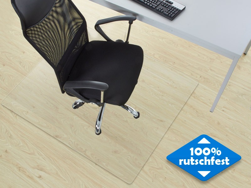 FLOORDIREKT PRO Bodenschutzmatte Vinyl Neo Transparent 100 x 114 cm