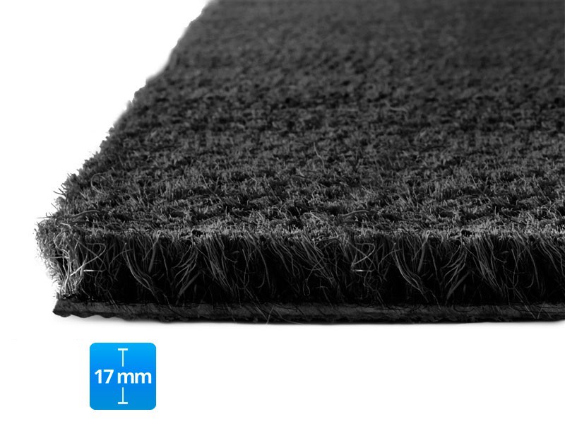 Fußmatte PALMERAS Kokos Schwarz Kokosfaser, Vinyl 17 mm 400 x 600 mm