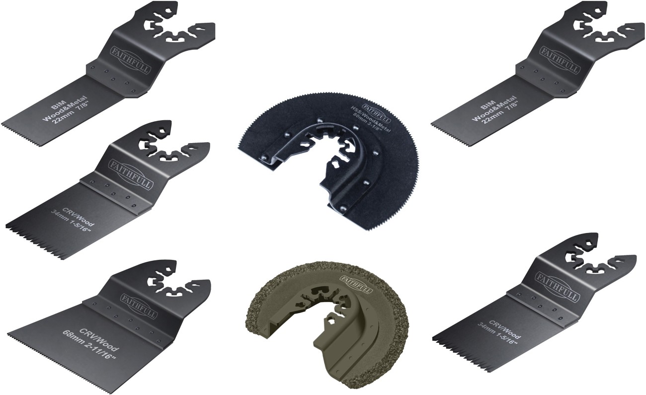 Faithfull Multifunction Tool Blades Set Of 7