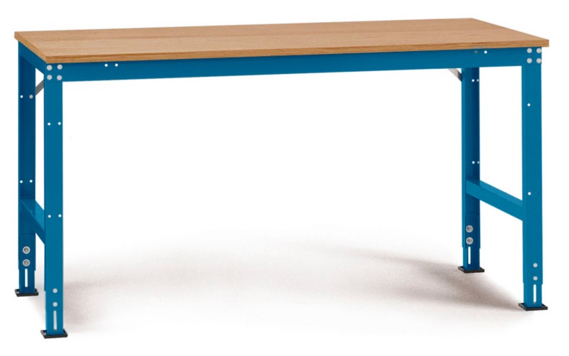 Manuflex Arbeitstisch Universal Standard Multiplex, Stahl Brillantblau 2.000 x 1.000 mm