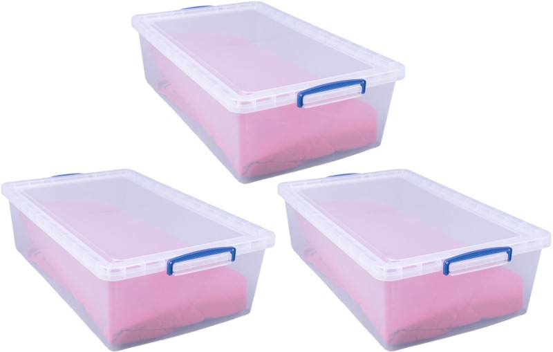 Really Useful Box Aufbewahrungsbox 43 L Transparent Kunststoff 44 x 69,5 x 23 cm 3 Stück