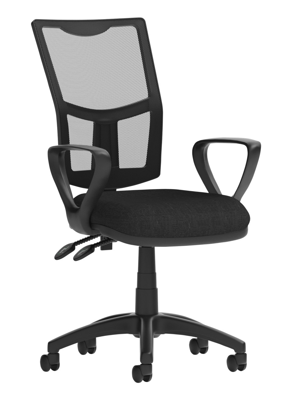 Dynamic Eclipse Ii Operator Chair Basic Tilt Mesh Fabric Fixed Armrest Black 120 Kg Eclipse Ii 610 X 610 X 990 Mm