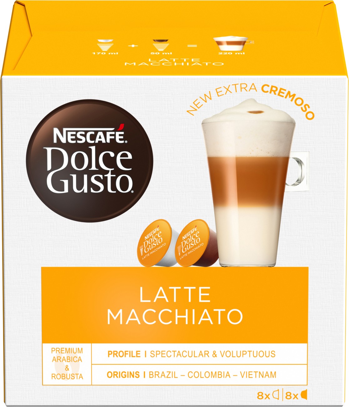 Nescafe Dolce Gusto Latte Macchiato Coffee Pods X16 (8 Servings) - Image 4