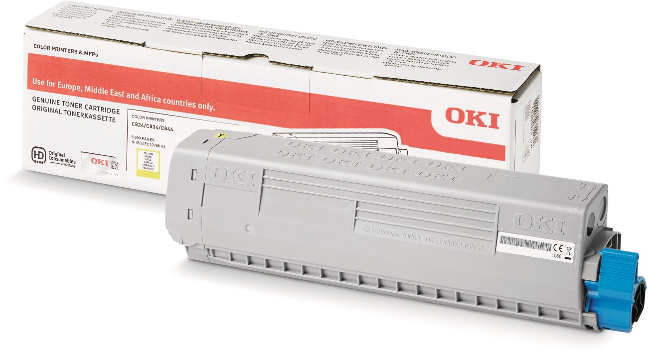 Oki Tonerkartusche Original 47095701 Gelb