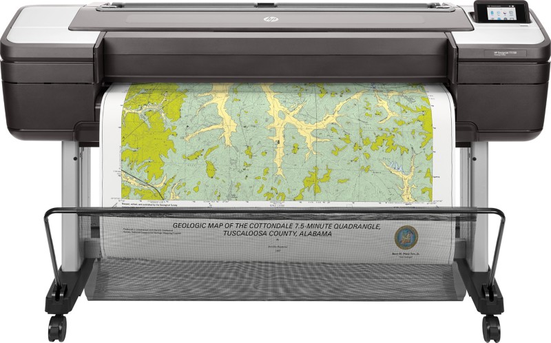 Thumbnail - HP DesignJet T1700 Mono Thermal Großformatdrucker DIN A0 Schwarz, Grau W6B55A#B19