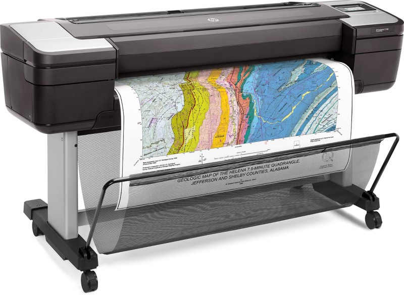 HP DesignJet T1700dr Mono Thermal Großformatdrucker DIN A0 Schwarz, Grau 1VD88A#B19