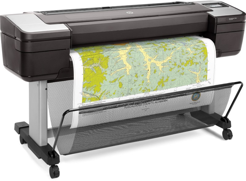 Thumbnail - HP DesignJet T1700 Mono Thermal Großformatdrucker DIN A0 Schwarz, Grau 1VD87A#B19