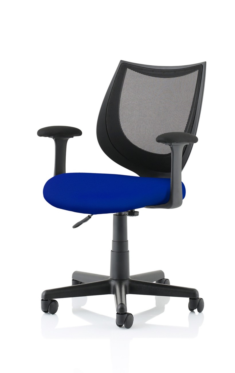 Dynamic Camden Operator Chair Basic Tilt Mesh Fixed Armrest Black, Blue 120 Kg Camden 610 X 610 X 860 Mm