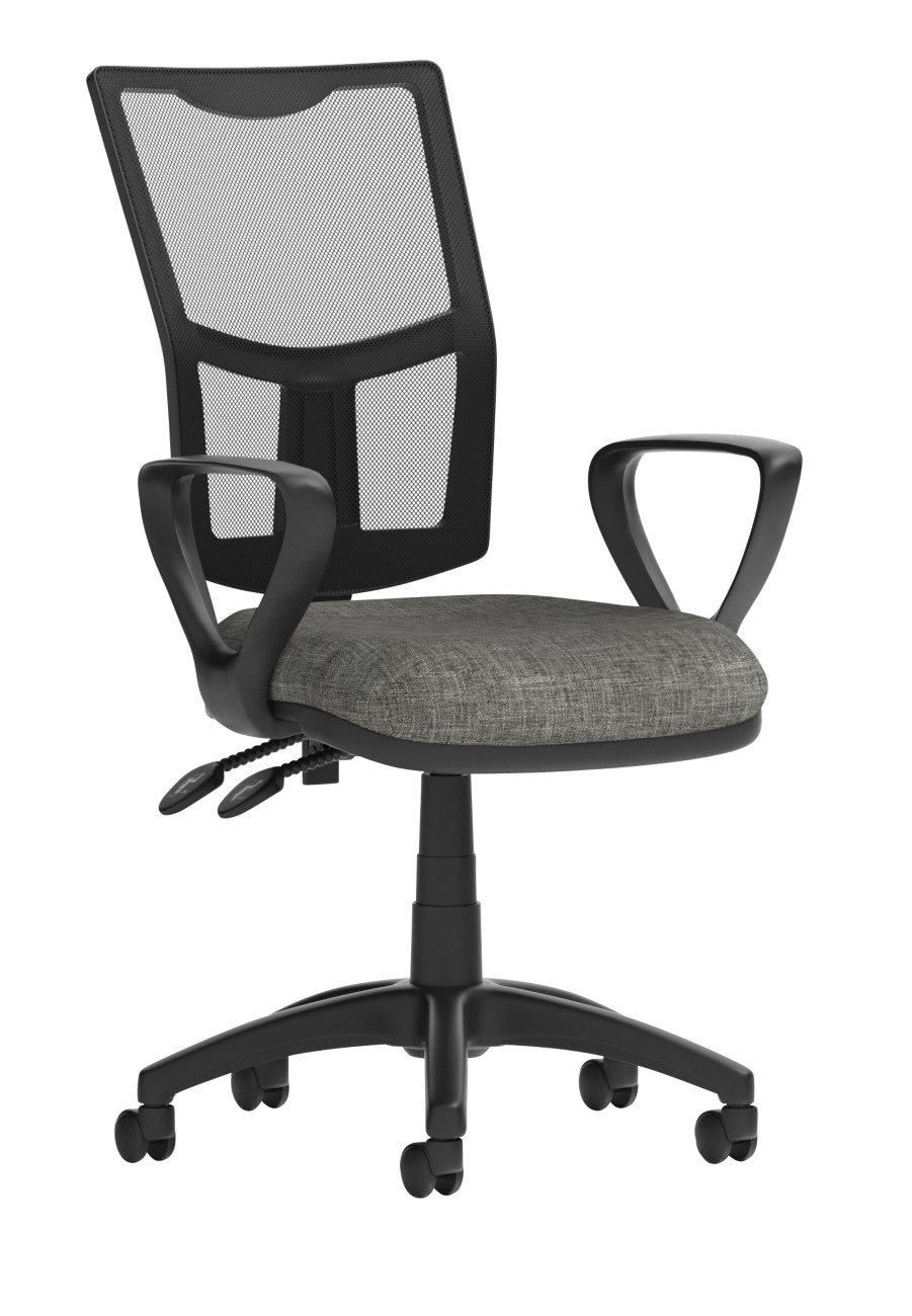 Dynamic Eclipse Ii Operator Chair Basic Tilt Mesh Fixed Armrest Black, Charcoal 205 Kg Eclipse Ii 610 X 610 X 990 Mm
