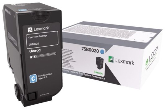 Lexmark 75B0020 Original Tonerkartusche Cyan