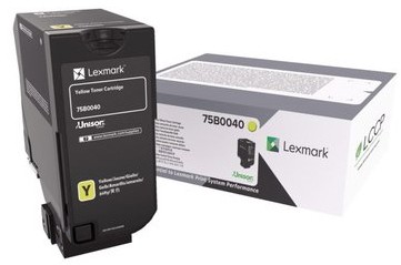 Lexmark 75B0040 Original Tonerkartusche Gelb