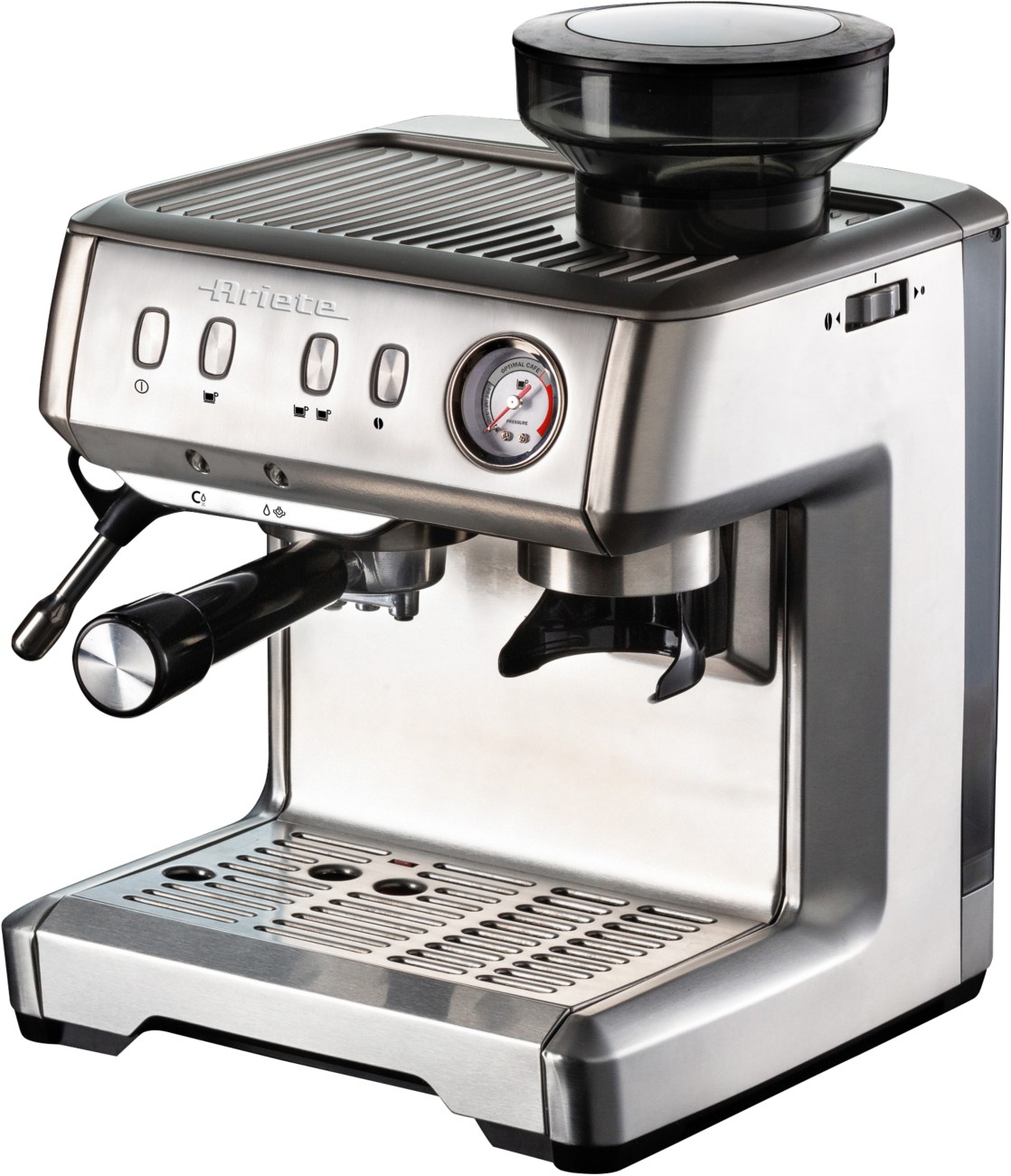 Ariete Unisex Silver Machine With Grinder & Milk Frother Bean To Cup Coffee, Espresso Coffee Maker In Large - Image 7