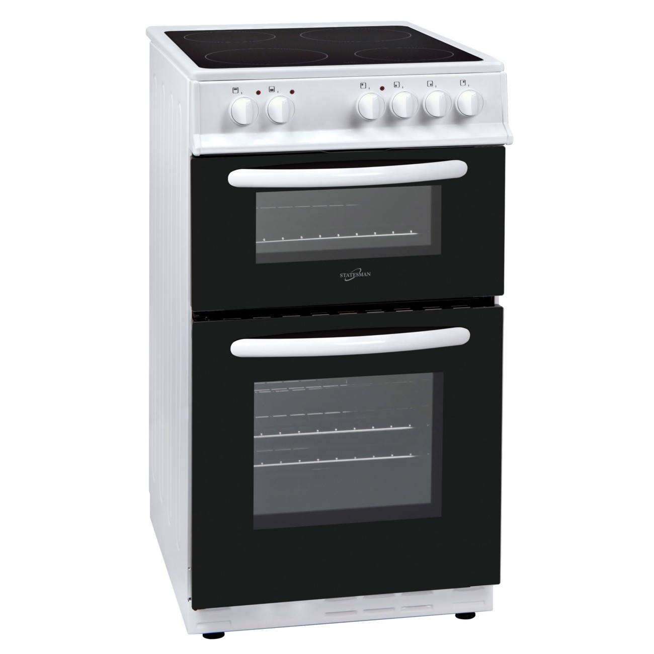 Statesman Electric Cooker Double Oven 50cm White EDC50W PIK06919 - Image 5