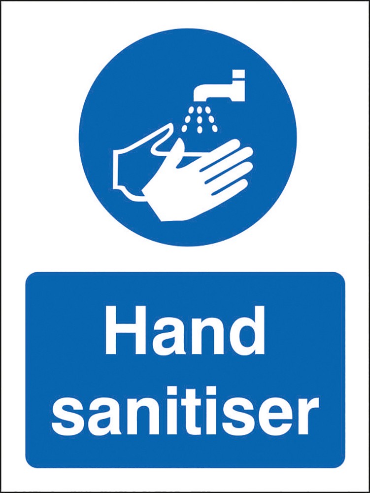 Stewart Superior Health And Safety Sign Hand Sanitiser Adhesive Vinyl 30 X 20 Cm M400sav