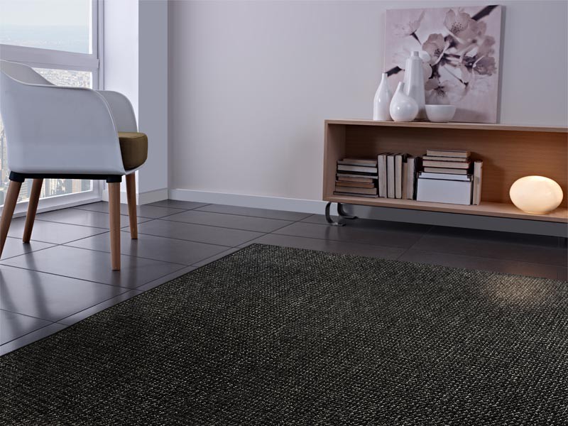 Teppich Floordirekt STEP Carlton Anthrazit Polypropylen 800 x 1000 mm