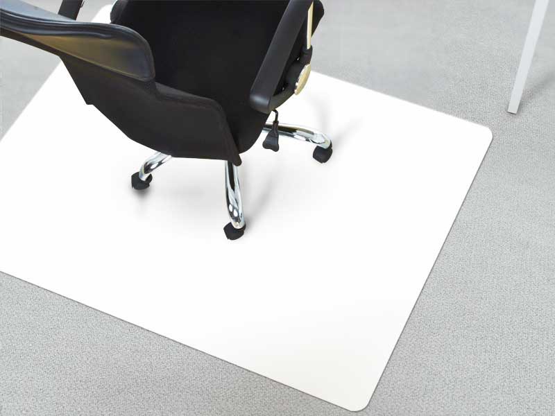 Bodenschutzmatte Floordirekt Pro Bürostuhl Semi-Transparent Polypropylen 750 x 1200 mm