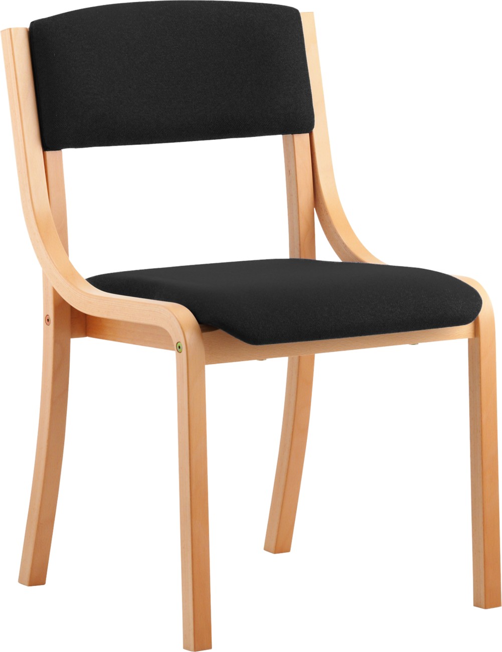 Dynamic Visitor Chair Madrid Seat Black Without Arms