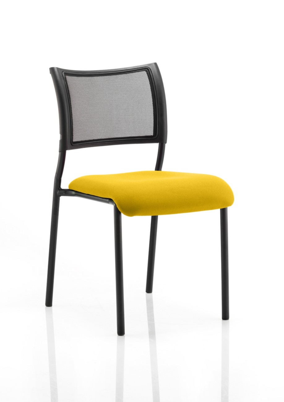 Dynamic Brunswick Visitor Chair Canary Yellow 115 Kg 550 X 610 X 840 Mm