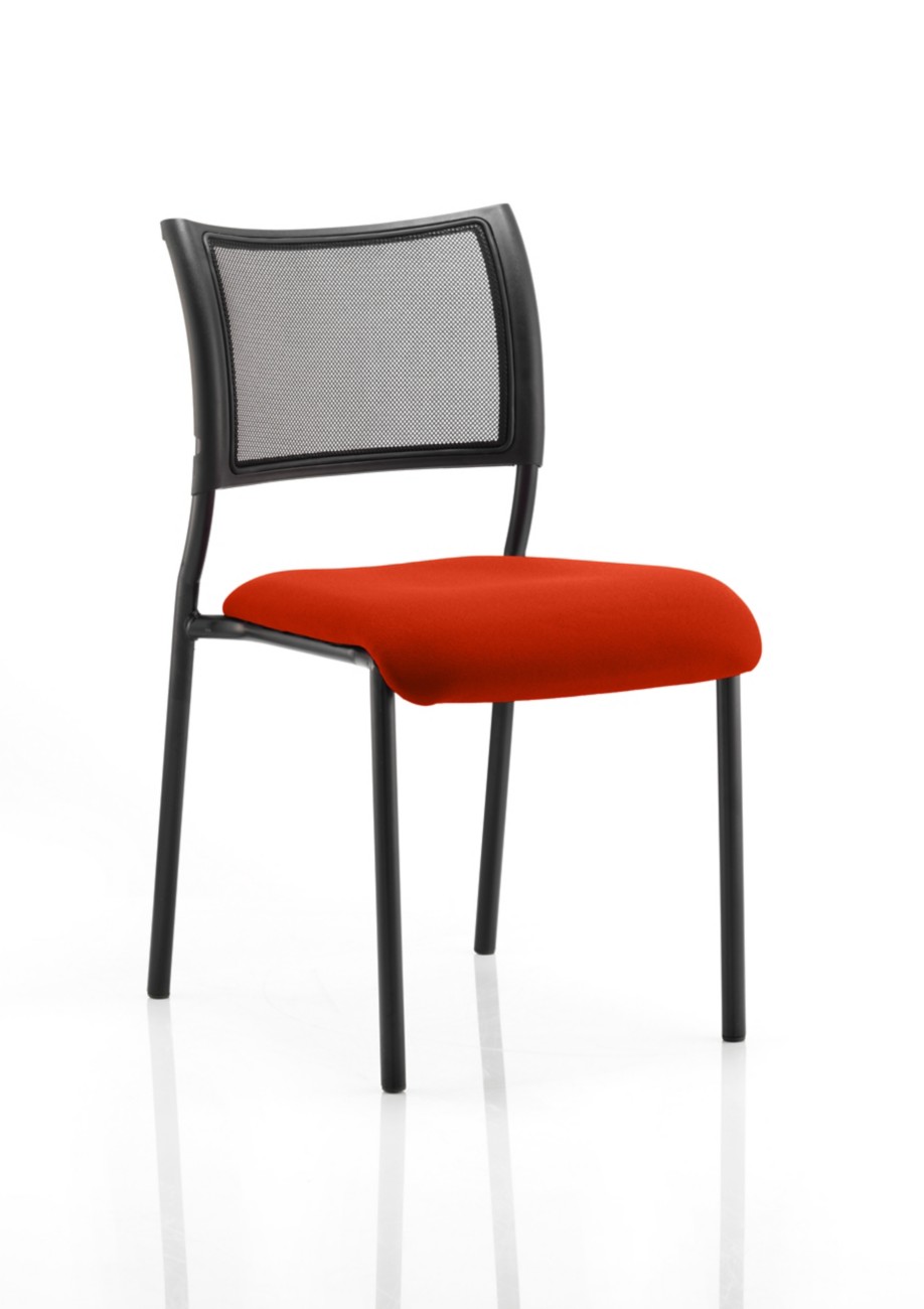 Dynamic Brunswick Visitor Chair Tabasco Orange 115 Kg 550 X 610 X 840 Mm