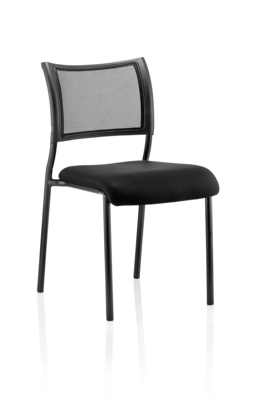 Dynamic Brunswick Visitor Chair Without Armrest Non-Height Adjustable Seat Black 115 Kg Brunswick 550 X 610 X 840 Mm