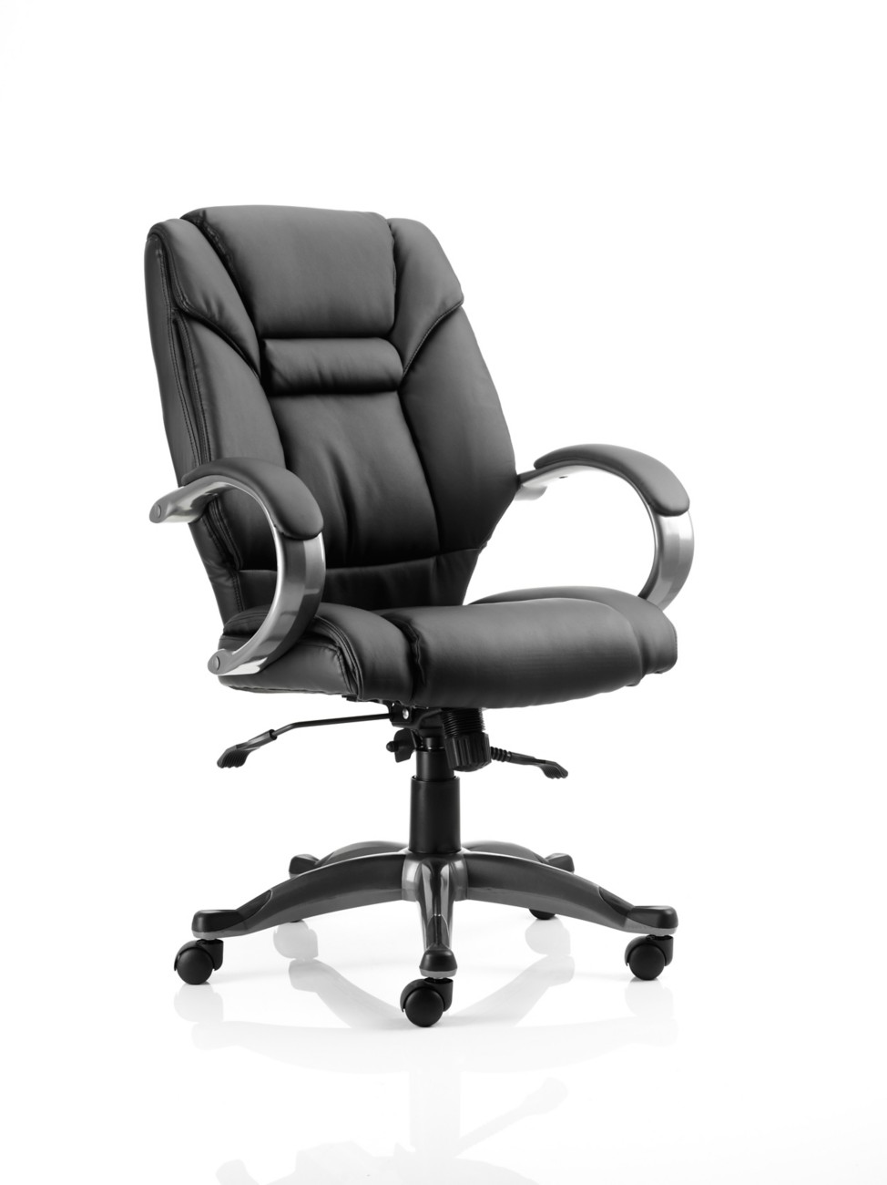 Executive Chair Black Leather With Arms - EX0001 - Image 3